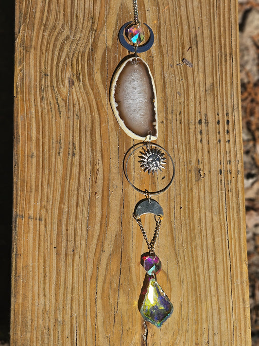 Agate Slice Sun Catcher